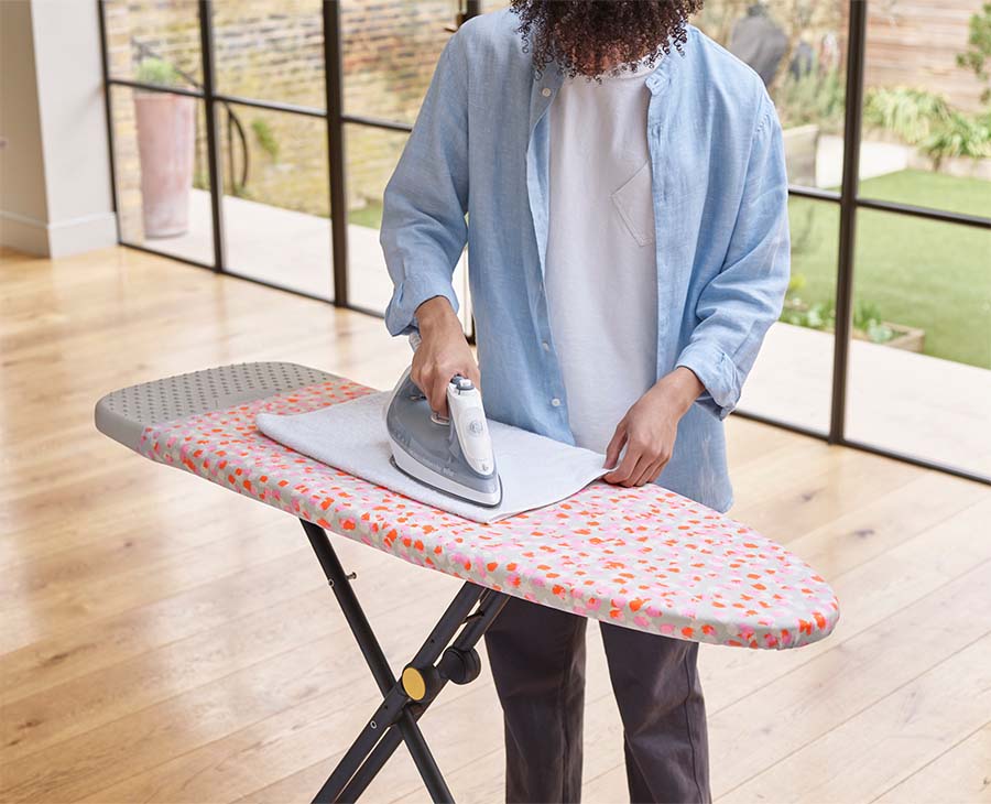 Glide 130cm Peach Easy-store Ironing Board - Image 2