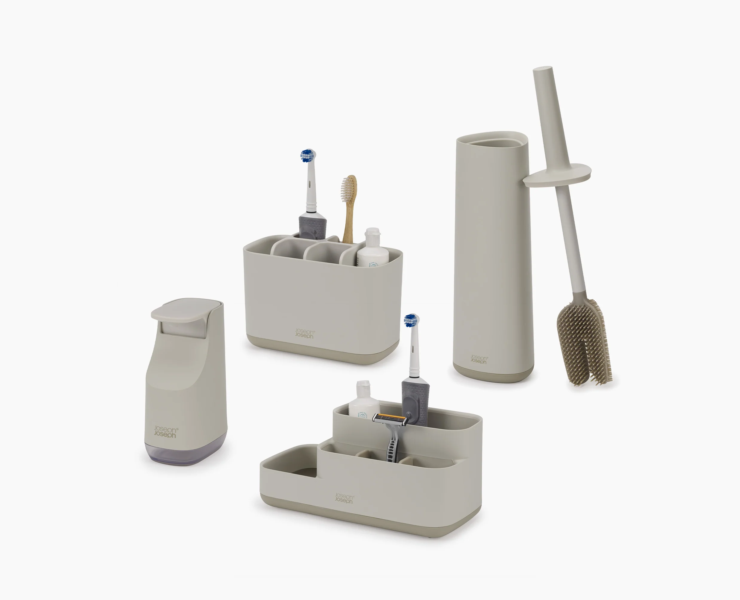 Matt Ecru Bathroom Set