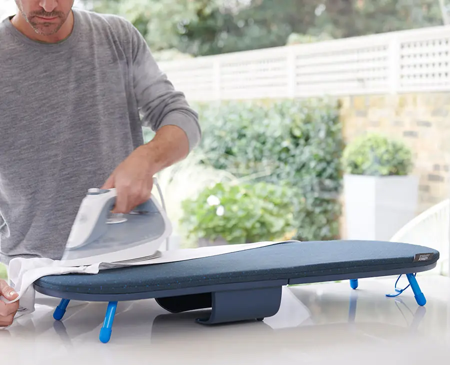 Pocket 90cm Plus Folding Blue Ironing Board with Advanced Cover - Image 2