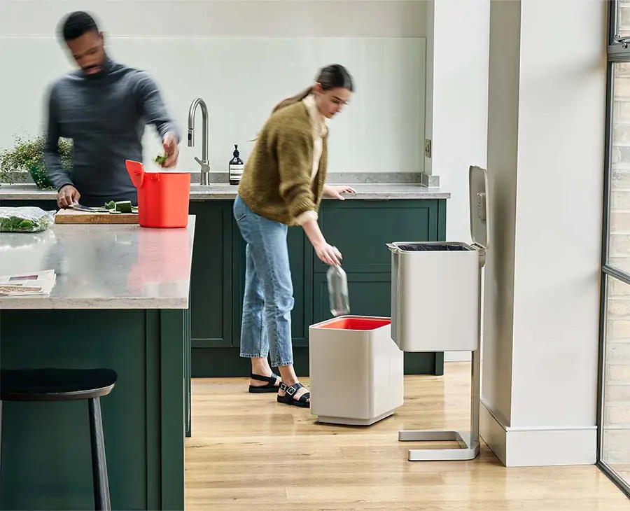 Totem Max 60L Stone Waste & Recycling Bin Starter Set - Image 2